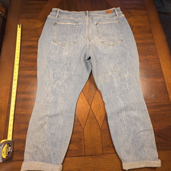 JUDY BLUE LOS ANGLES PLUS SIZE DENIM JEAN BOYFRIEND FIT HIGH RISE STRETCH - Picture 2 of 5